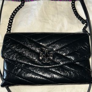 Black crossbody wallet bag. Like new